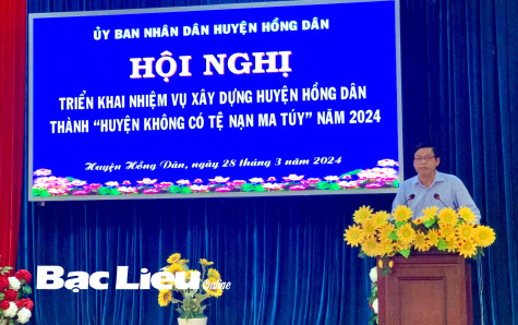 Quyết tâm xây dựng Hồng Dân thành huyện không có tệ nạn ma túy