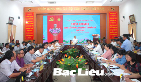 UBND tỉnh cung cấp thông tin định kỳ cho báo chí quý 1/2024