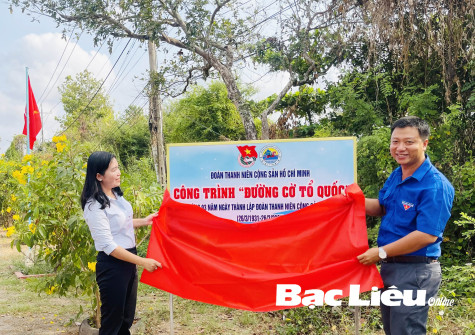 Tuổi trẻ TP. Bạc Liêu: Cống hiến nhiều công trình vì cộng đồng