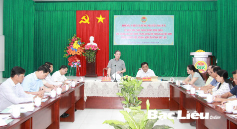 Hội Nông dân tỉnh Bạc Liêu cần tham gia mạnh mẽ phát triển kinh tế tập thể