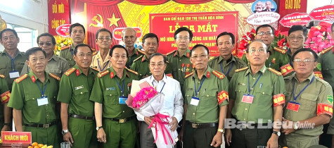 Thị trấn Hòa Bình: Ra mắt mô hình “Hội Cựu Công an nhân dân phòng, chống tội phạm”
