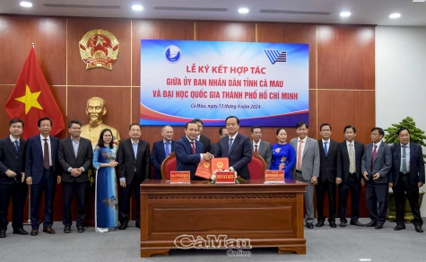 Ký kết hợp tác giữa UBND tỉnh Cà Mau và Đại học Quốc gia TP Hồ Chí Minh