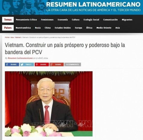 Báo chí Argentina đăng bài viết của Tổng Bí thư Nguyễn Phú Trọng