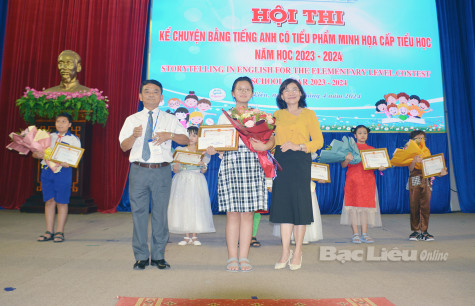 Tổng kết, trao giải Hội thi Kể chuyện bằng tiếng Anh cấp tiểu học năm học 2023 - 2024
