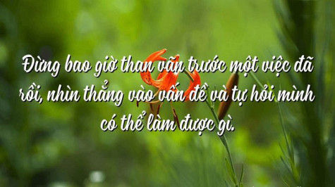 Đừng nuông chìu bản thân