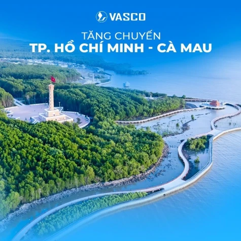 VASCO tăng chuyến bay TP Hồ Chí Minh - Cà Mau