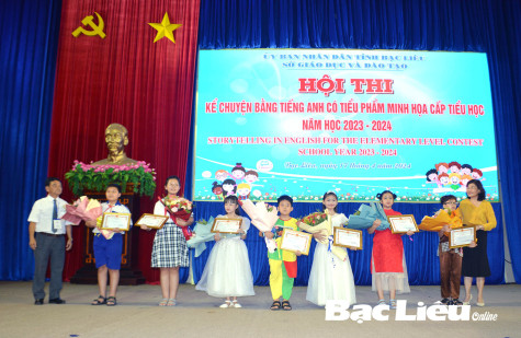 Hội thi Kể chuyện bằng tiếng Anh có tiểu phẩm minh họa: Sân chơi mới của học sinh tiểu học