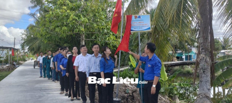 Khánh thành đường cờ Tổ quốc trên địa bàn TP. Bạc Liêu và huyện Hòa Bình