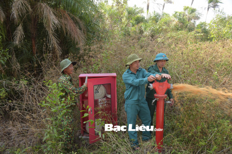 Tăng cường nhân lực, vật lực phòng cháy Vườn chim Bạc Liêu trong dịp lễ 30/4