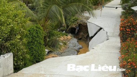 Chủ tịch UBND tỉnh chỉ đạo khắc phục tình trạng sụt lún