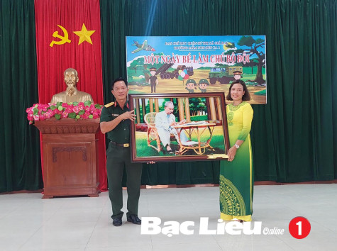 Trường mầm non Sơn Ca 1: Sôi nổi hoạt động ngoại khóa “Một ngày bé làm chú bộ đội”