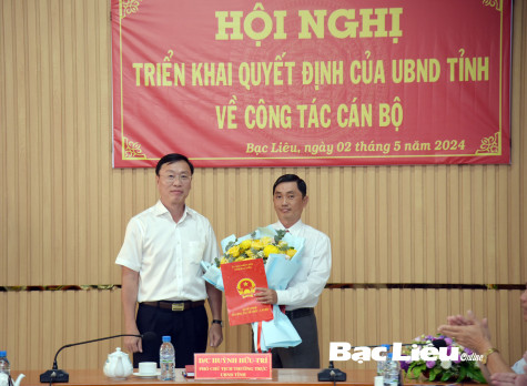 Triển khai Quyết định bổ nhiệm Phó Giám đốc Sở Xây dựng