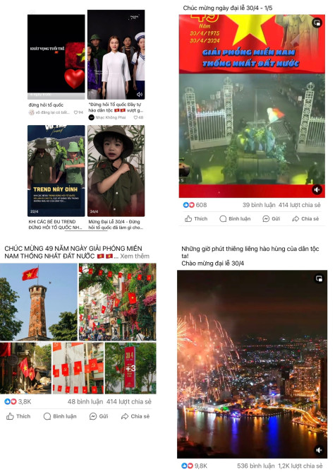 Dân mạng sôi nổi mừng kỷ niệm ngày đất nước thống nhất