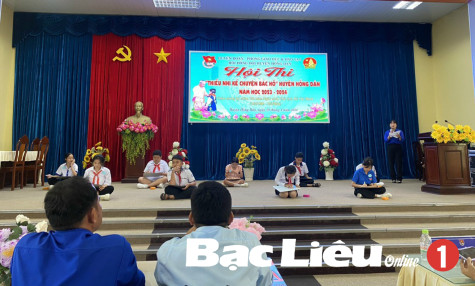 Ngành Giáo dục huyện Hồng Dân: Sôi nổi hội thi “Thiếu nhi kể chuyện Bác Hồ”
