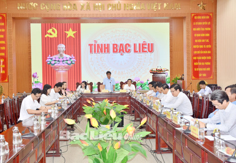 Đoàn Đại biểu Quốc hội tỉnh làm việc với UBND tỉnh trước Kỳ họp thứ 7, Quốc hội khóa XV