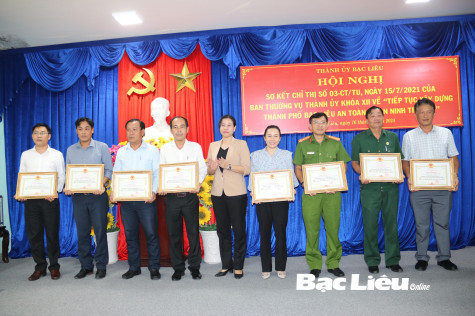 Tăng cường xây dựng TP. Bạc Liêu an toàn về an ninh trật tự
