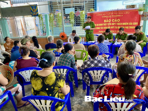 TP. BẠC LIÊU: TIẾP TỤC XÂY DỰNG THÀNH PHỐ AN TOÀN VỀ AN NINH TRẬT TỰ