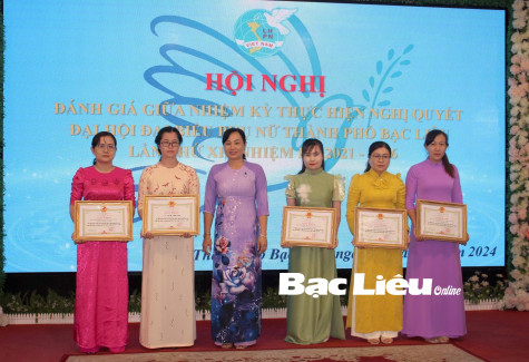 Hội LHPN TP. Bạc Liêu: Thực hiện đạt và vượt 7/9 chỉ tiêu Nghị quyết cả nhiệm kỳ