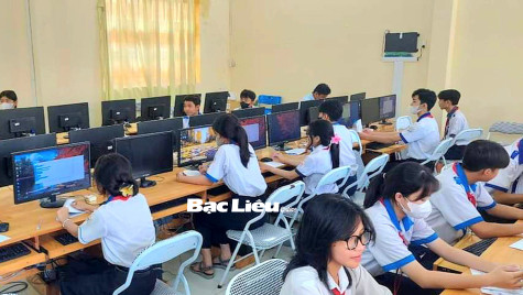 Hơn 80 thí sinh tham gia Hội thi Tin học trẻ huyện Đông Hải lần thứ VII năm 2024