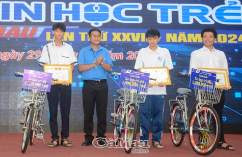 Đơn vị huyện U Minh đoạt giải Nhất Hội thi tin học trẻ năm 2024
