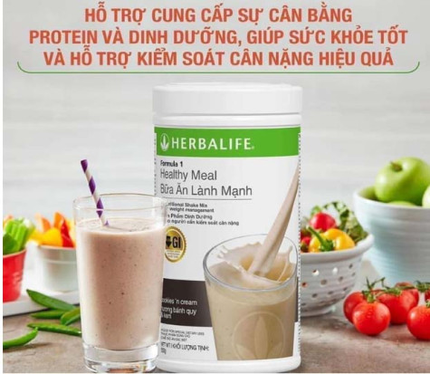 Herbalife F1 bữa ăn dinh dưỡng cho người cần kiểm soát cân nặng