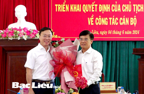 Bổ nhiệm lại chức vụ Giám đốc Sở NN&PTNT cho ông Lưu Hoàng Ly