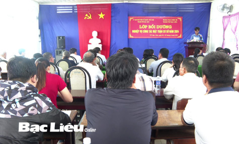 Hơn 70 cán bộ Mặt trận cơ sở TP. Bạc Liêu tham gia lớp bồi dưỡng nghiệp vụ