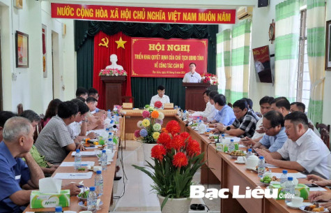 Phó Chủ tịch Thường trực UBND tỉnh - Huỳnh Hữu Trí làm việc với Sở NN&PTNT