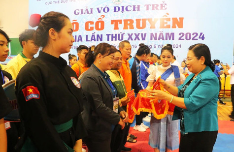 Gần 1.000 võ sĩ tham gia Giải vô địch trẻ võ cổ truyền quốc gia năm 2024