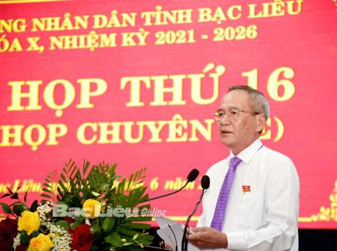 Kỳ họp thứ 16, HĐND tỉnh khóa X: Thông qua 5 nghị quyết chuyên đề