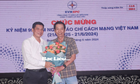Công ty Điện lực Bạc Liêu: Họp mặt các cơ quan báo chí nhân kỷ niệm 99 năm Ngày Báo chí cách mạng Việt Nam