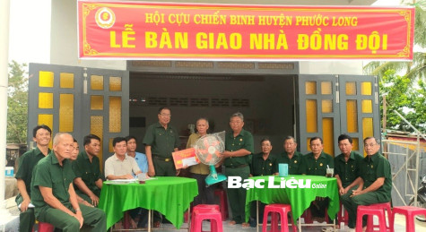 Hội Cựu chiến binh huyện Phước Long: Bàn giao nhà đồng đội năm 2024