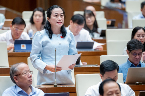 Quốc hội thảo luận tại hội trường về Chương trình mục tiêu quốc gia về phát triển văn hóa