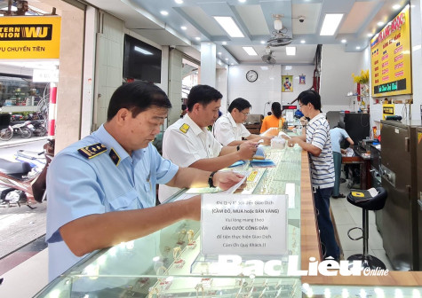 Kiểm tra các doanh nghiệp kinh doanh vàng trang sức, mỹ nghệ