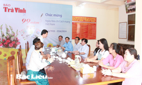 Hội Nhà báo tỉnh Bạc Liêu học tập kinh nghiệm tại Trà Vinh và Vĩnh Long