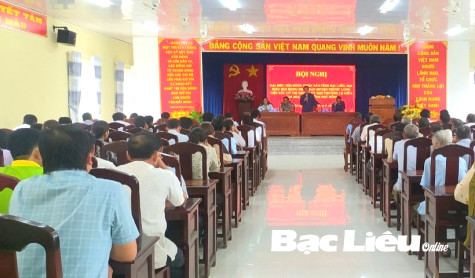Tổ đại biểu HĐND tỉnh và huyện Phước Long tiếp xúc cử tri xã Vĩnh Phú Đông