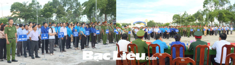 Mít- tinh hưởng ứng “Tháng hành động phòng, chống ma túy” tại huyện Hồng Dân