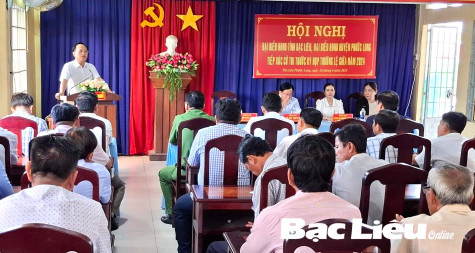 Các tổ đại biểu HĐND 2 cấp tiếp xúc cử tri huyện Phước Long và TP. Bạc Liêu