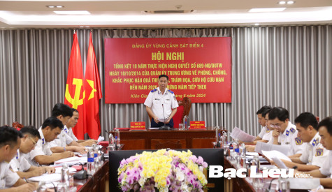 Bộ Tư lệnh Vùng Cảnh sát biển 4: Tổng kết 10 năm thực hiện Nghị quyết 689 về phòng chống, khắc phục hậu quả thiên tai