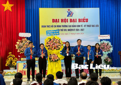 Đại hội Đoàn TNCS Hồ Chí Minh Trường cao đẳng KT-KT Bạc Liêu lần thứ XVII, nhiệm kỳ 2024 - 2027