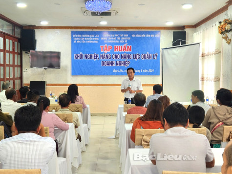 Tập huấn “Khởi nghiệp, nâng cao năng lực quản lý doanh nghiệp” năm 2024