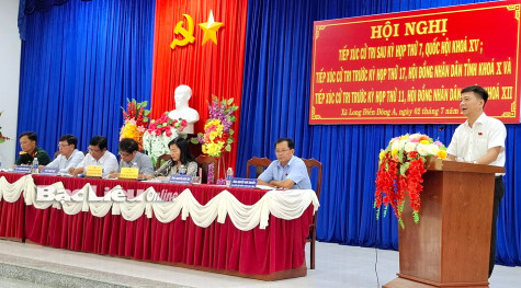 Đoàn ĐBQH tỉnh và HĐND 2 cấp tiếp xúc cử tri huyện Đông Hải và TX. Giá Rai