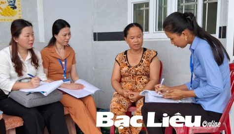 Giám sát công tác điều tra, thu thập thông tin về dân tộc thiểu số trên địa bàn tỉnh Bạc Liêu