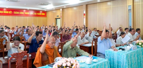 Hiệp thương cử giữ chức vụ Chủ tịch Uỷ ban MTTQ Việt Nam tỉnh khoá IX, nhiệm kỳ 2019-2024 đối với ông Lê Thanh Triều