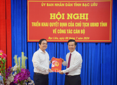 Bổ nhiệm ông Nguyễn Hữu Trường giữ chức Phó Giám đốc Sở Kế hoạch và Đầu tư