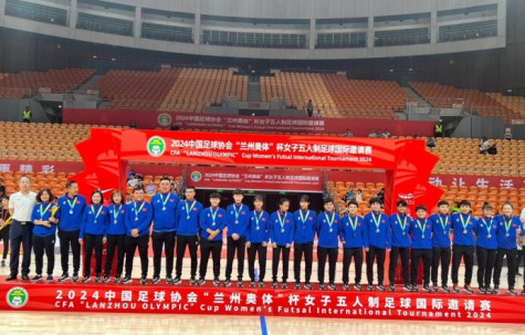 Tuyển Futsal nữ Việt Nam giành ngôi á quân giải quốc tế tại Trung Quốc
