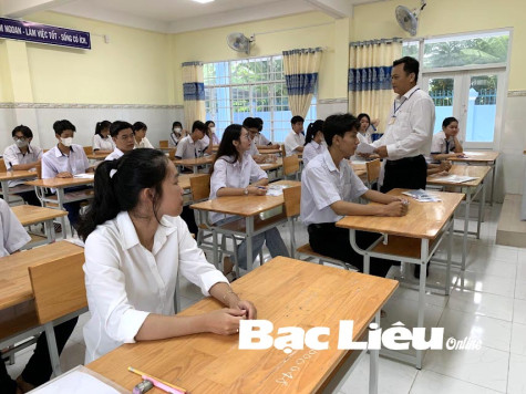 Bạc Liêu có 6.018/6.033 thí sinh đỗ tốt nghiệp THPT, đạt tỷ lệ 99,75%