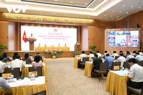 Thủ tướng chủ trì Hội nghị triển khai một số luật, nghị quyết Quốc hội khóa XV