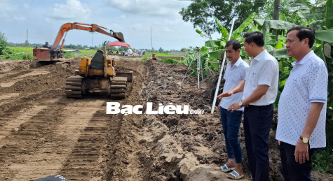 Huyện Vĩnh Lợi: Bảo vệ thi công tuyến đường quy hoạch D7