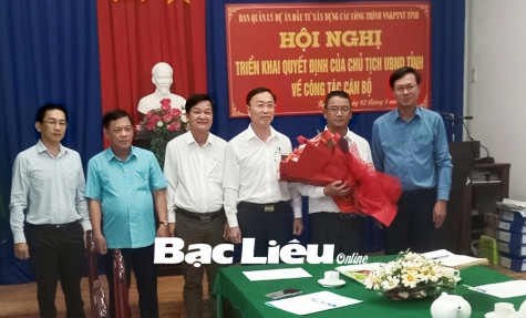 Bổ nhiệm ông Nguyễn Đức Tâm giữ chức Phó Giám đốc Ban Quản lý dự án đầu tư xây dựng các công trình NN&PTNT
